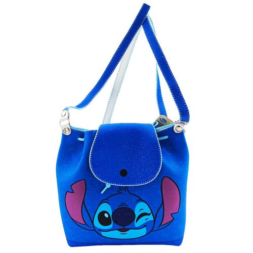 Mochila Stitch 22cm em Poliéster Taimes