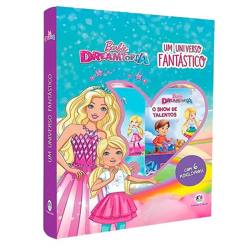 Livro Box Barbie 6 Peças 23x17cm em Papel Magic Kids