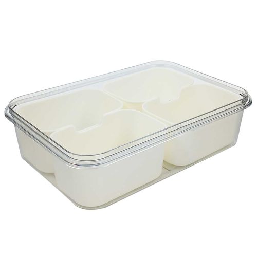 Pote Organizador C/ Divisórias 22x15cm em Plástico BF Brasil