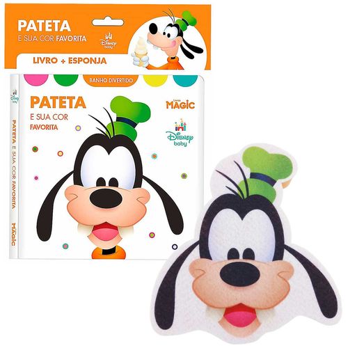 Livro de Banho C/ Esponja Pateta 14x14cm em Plástico Magic Kids