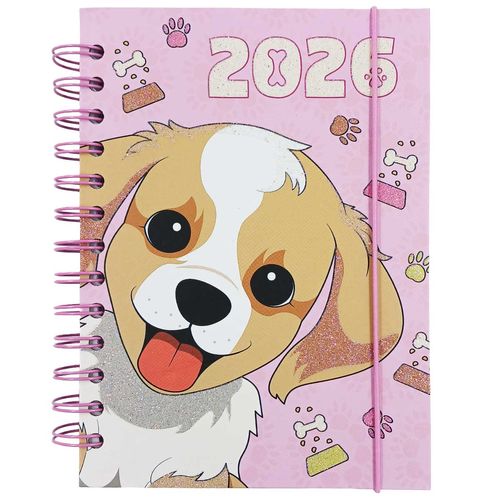 Agenda 2026 Cachorro 13,7x19cm em Papel Dcarte