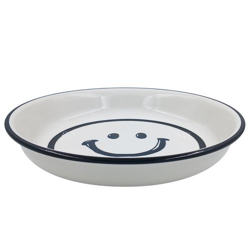 Prato Fundo Smile 20cm em Cerâmica Lila Cosméticos