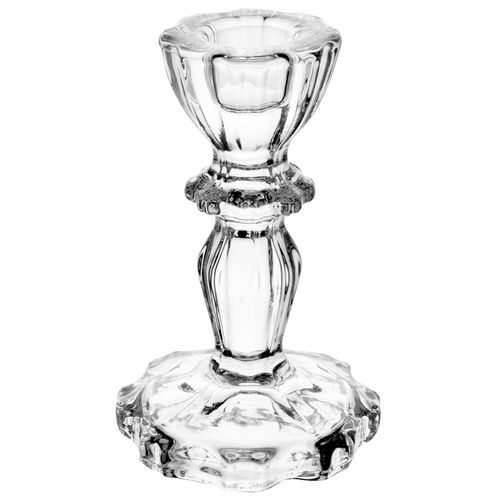 Castiçal Athenas 10,5cm em Vidro Wolff