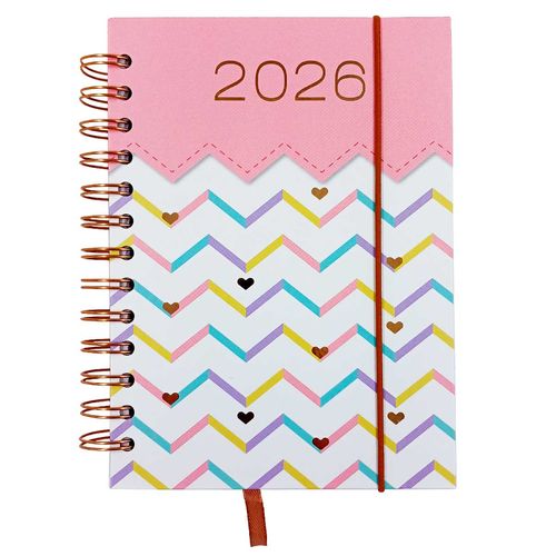 Agenda 2026 Geométrico 13,7x19cm em Papel Dcarte