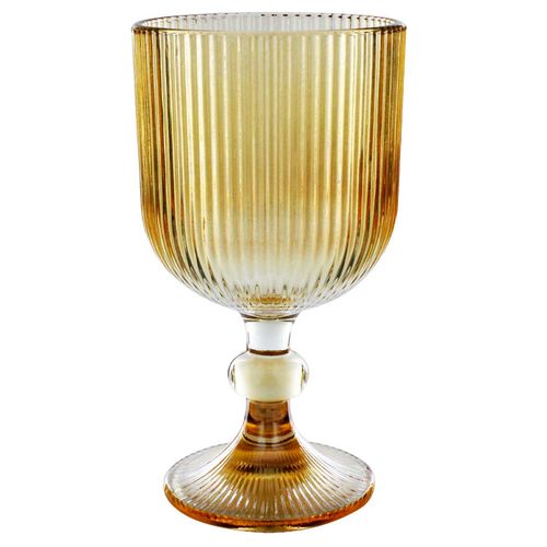 Jogo de Taças Fresia Gold 6 Peças 350ml em Vidro Wincy
