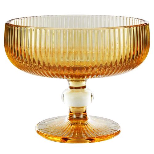 Jogo de Taças P/ Sobremesa Arabis Gold 3 Peças 280ml em Vidro Wincy