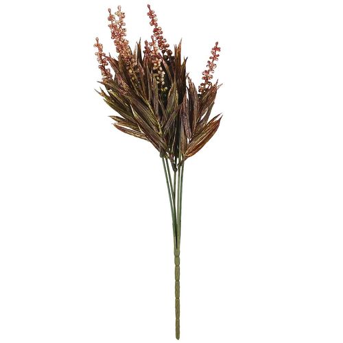 Buquê Capim de Lavanda Artificial 35cm em Plástico Bella Garden