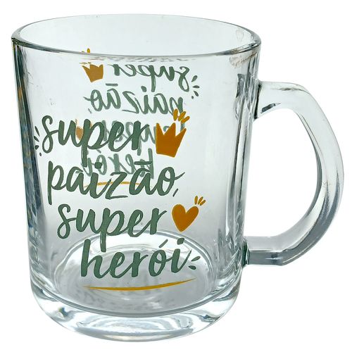 Caneca Super Paizão 320ml em Vidro Wincy