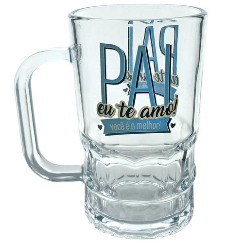 Caneca Pai Eu Te Amo 320ml em Vidro Wincy