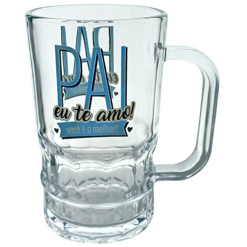 Caneca Pai Eu Te Amo 320ml em Vidro Wincy
