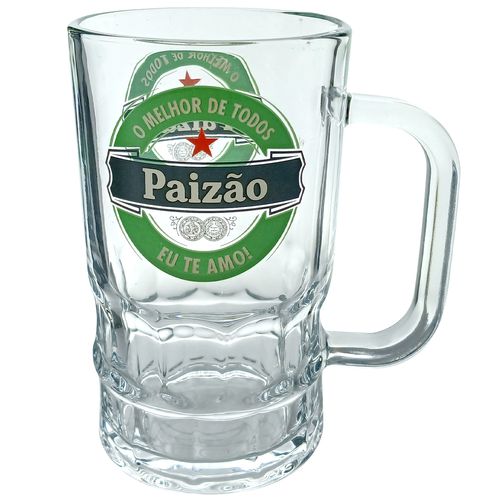 Caneca Paizão 350ml Em Vidro Wincy