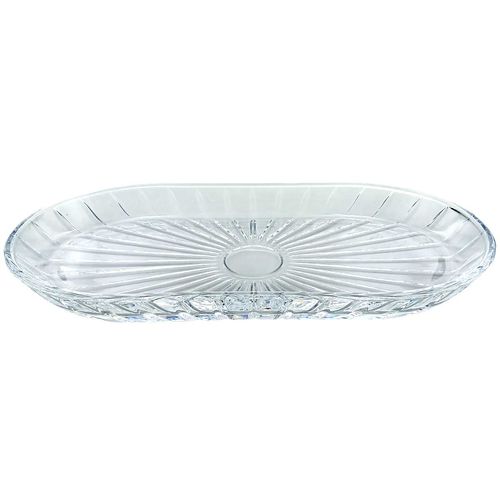 Travessa Oval Capri 28x13,5cm em Vidro Kehome