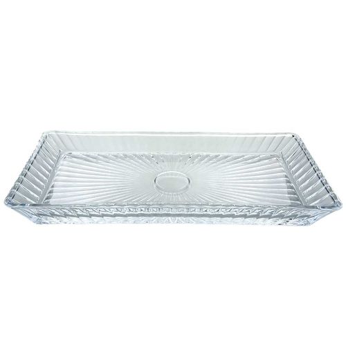 Travessa Retangular Ravena 28x13,5cm em Vidro Kehome