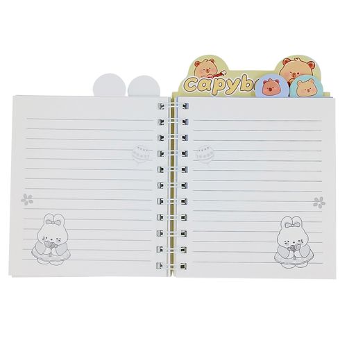 Caderno Capivara 12,8x18,8cm em Papel Michael Judi