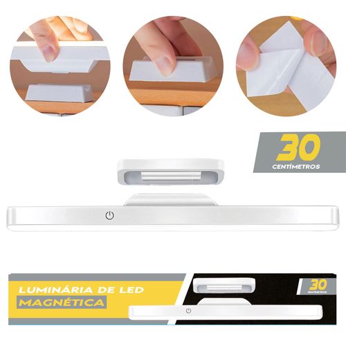 Luminária de LED Magnética 30cm em Plástico Merrick