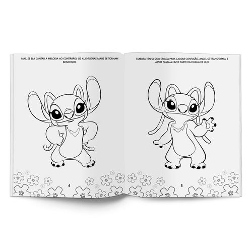 Livro Ler e Colorir Angel 20,5x26,6cm em Papel Culturama