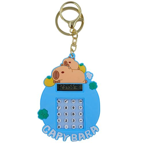 Chaveiro Calculadora Capivara 8,5cm em Plástico Interponte