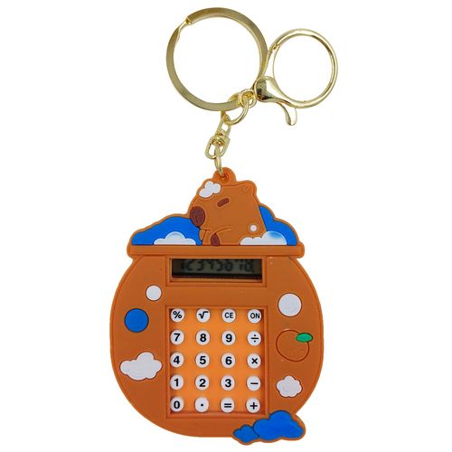 Chaveiro Calculadora Capivara 8,5cm em Plástico Interponte