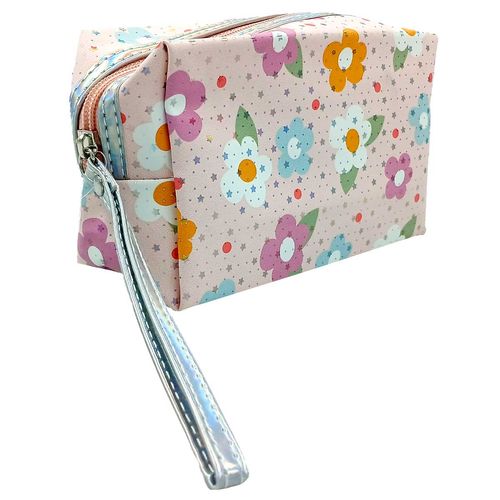 Nécessaire Flor C/ Alça 22x11cm em PVC Qualis