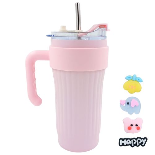 Copo Térmico C/ Alça 860ml em Aço Inox Golden Rio