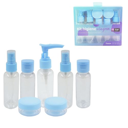 Kit Viagem 7 Peças em Plástico Top Útil