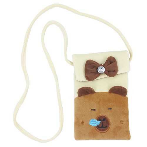 Bolsa de Pelúcia Capivara 18cm em Poliéster Interponte