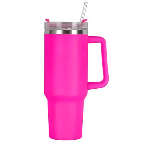 Canecão Térmico C/ Canudo 1200ml em Aço Inox Golden Rio