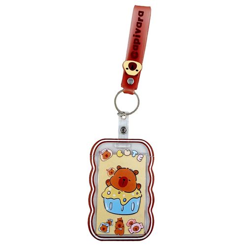 Porta Cartão Capivara C/ Alça 11cm em Plástico Interponte