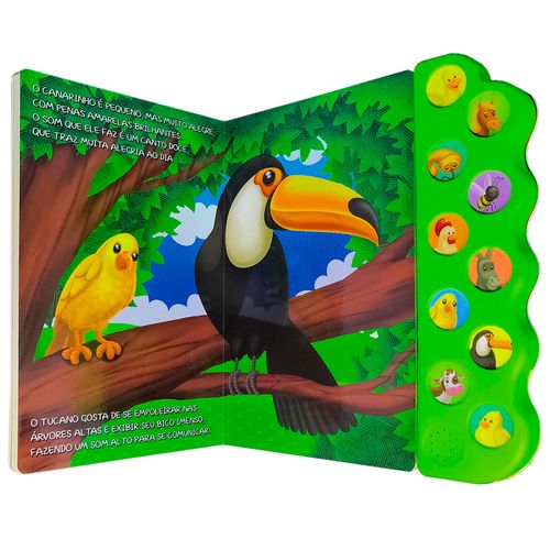 Livro Sonoro O Som Da Fazendinha O Pintinho 21,5x19,5cm em Papel Blu Editora