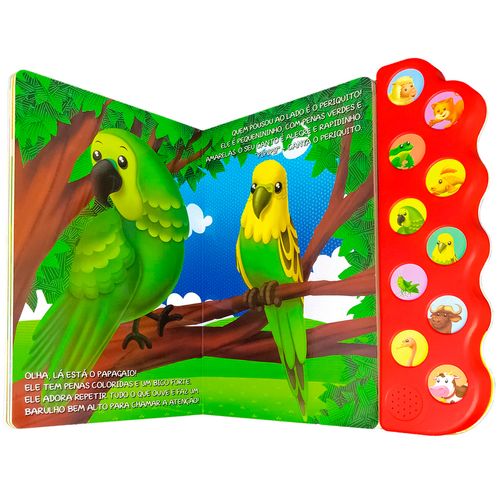 Livro Sonoro O Som Da Fazendinha 21,5x19,5cm em Papel Blu Editora