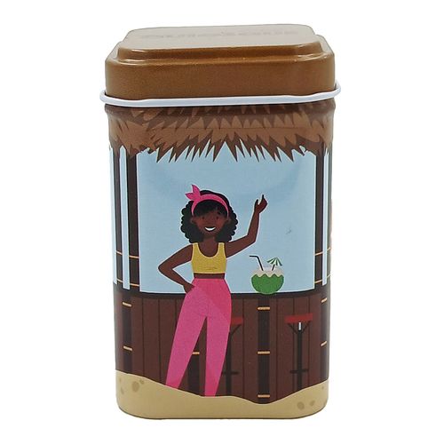 Lata Estampada P/ Armazenamento 7x4cm em Metal Livon