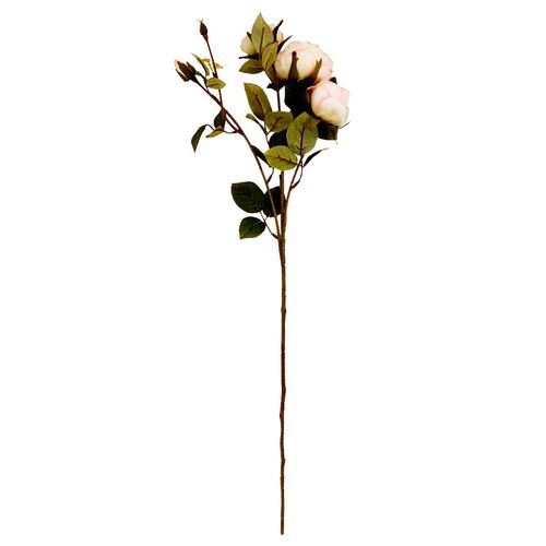 Galho Flor Peônia Artificial 63cm em Plástico Winmax