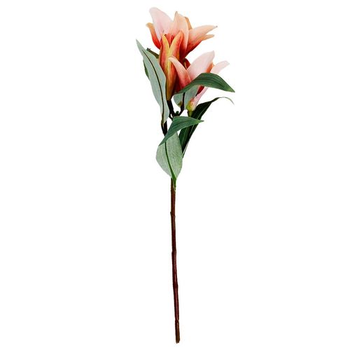 Galho Flor Lírio Artificial 56cm em Plástico Winmax