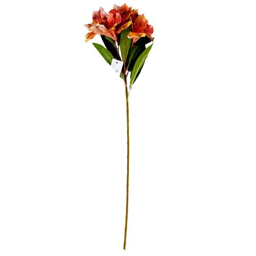 Galho Flor Astromélia Artificial 60cm em Plástico Winmax