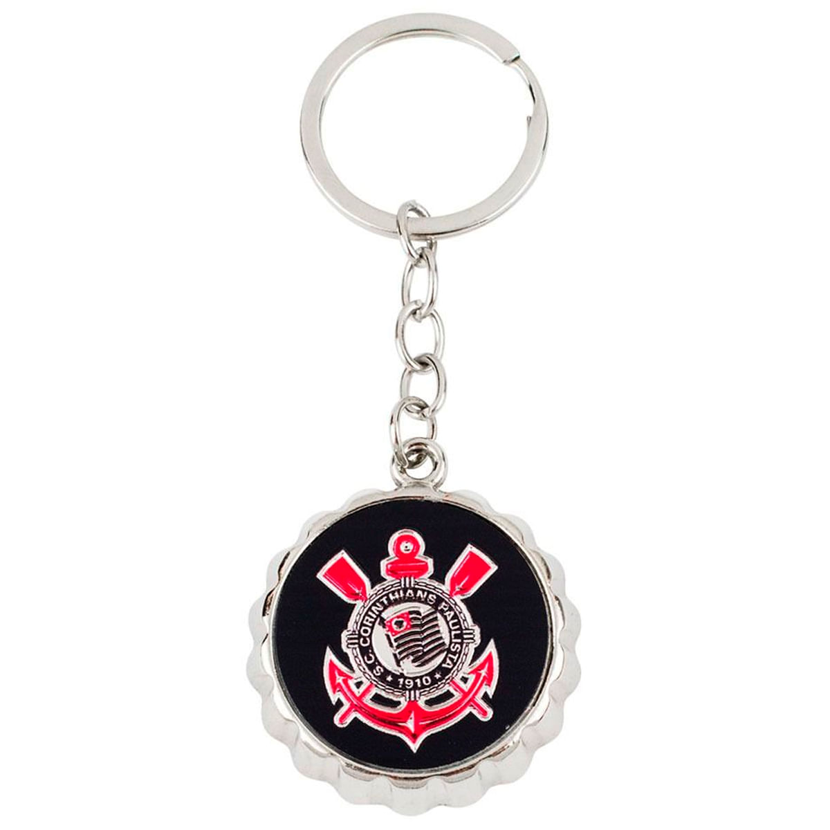 Chaveiro Abridor Corinthians 9cm em Metal Mileno