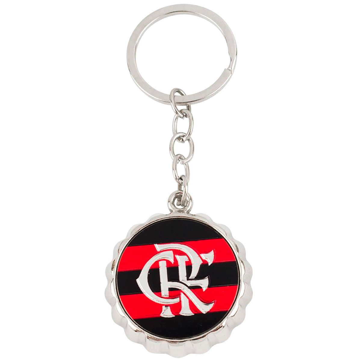 Chaveiro Abridor Flamengo 9cm em Metal Mileno