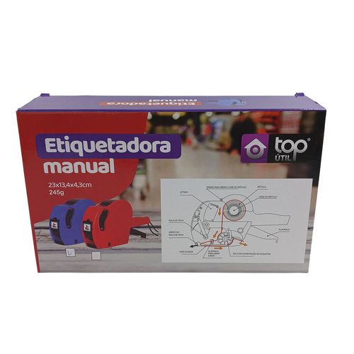 Etiquetadora Manual 23,13,4cm em Plástico Top Útil