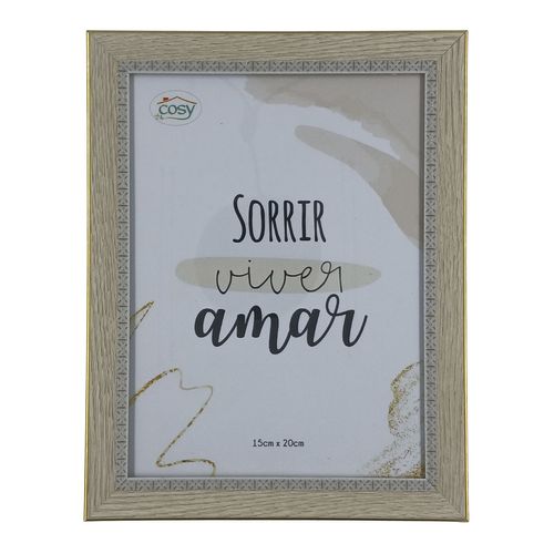 Porta Retrato Decorativo 15x20cm em Plástico Fu Xing