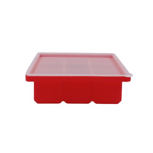 Forma de Gelo C/ Tampa 12x4cm em Silicone Fu Xing