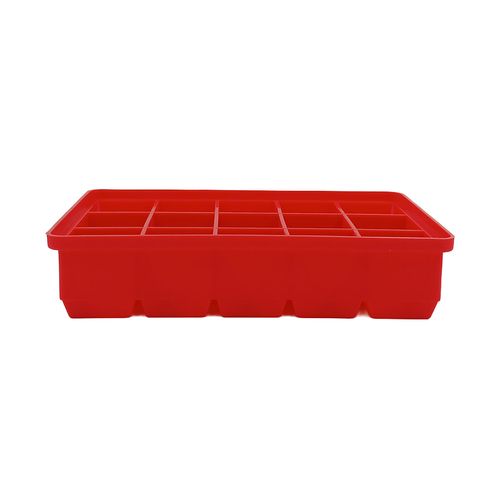 Forma de Gelo C/ Tampa 18x4cm em Silicone Fu Xing