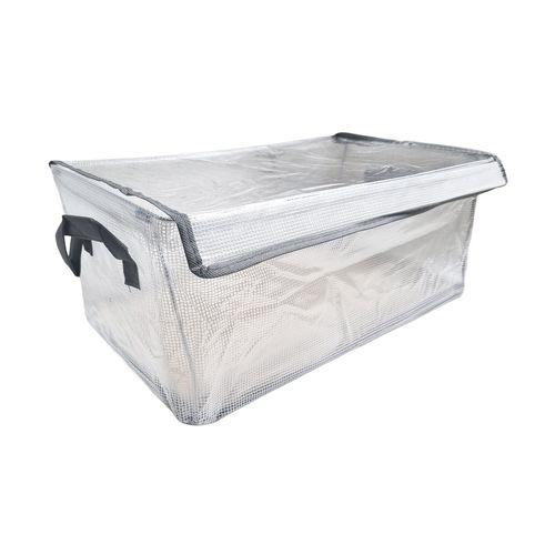 Caixa Organizadora C/ Tampa 47x27,5cm em Plástico Fu Xing