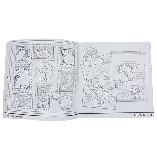 Livro Infantil Arte e Cor Capivara 27x26,8cm em Papel Culturama