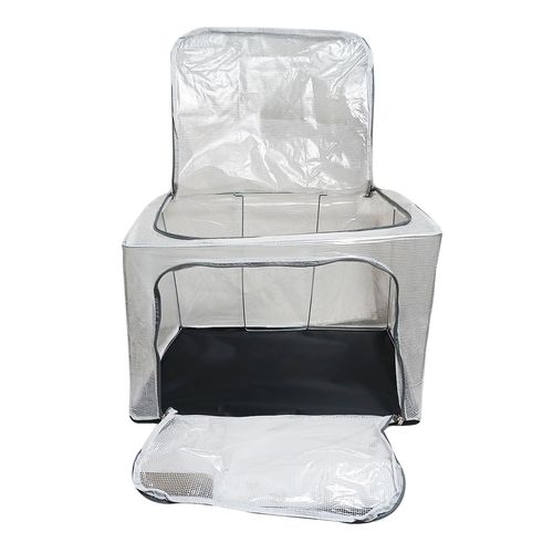 Caixa Organizadora C/ Zíper 50x40cm em Plástico Fu Xing