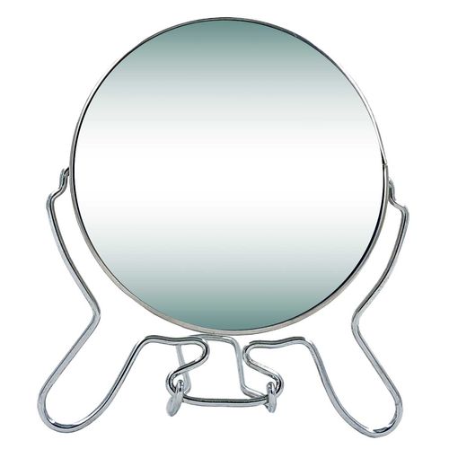 Espelho de Mesa C/ Aumento 9,5cm em Metal Fu Xing