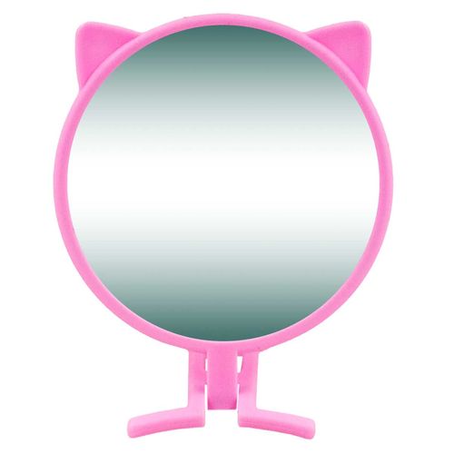 Espelho de Mão Gatinho 20cm em Plástico Fu Xing