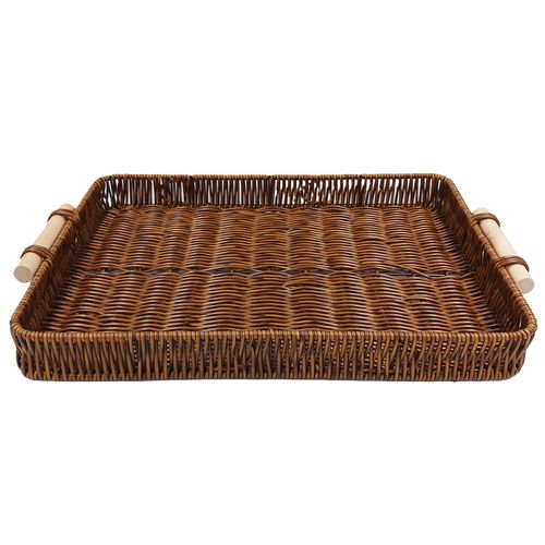 Bandeja Tramada Retangular 42x30cm em Plástico Livon