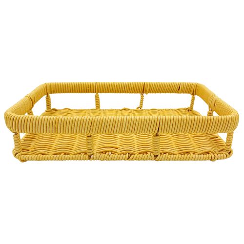 Bandeja Tramada Retangular 29x19cm em Plástico Livon