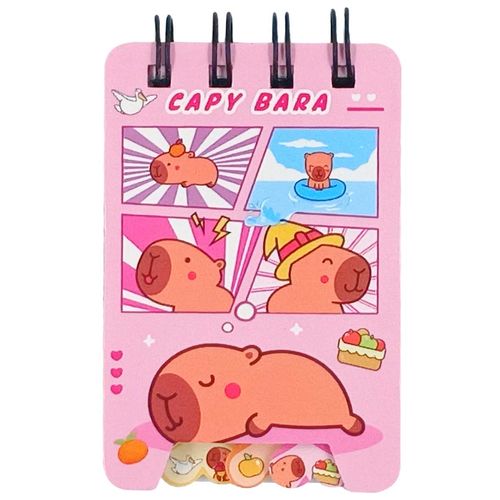 Bloco de Anotação Capivara 9,5x6,2cm em Papel Livon
