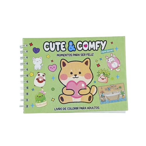 Livro P/ Colorir Cute & Comfy 15,5x21,5cm em Papel Editora Online