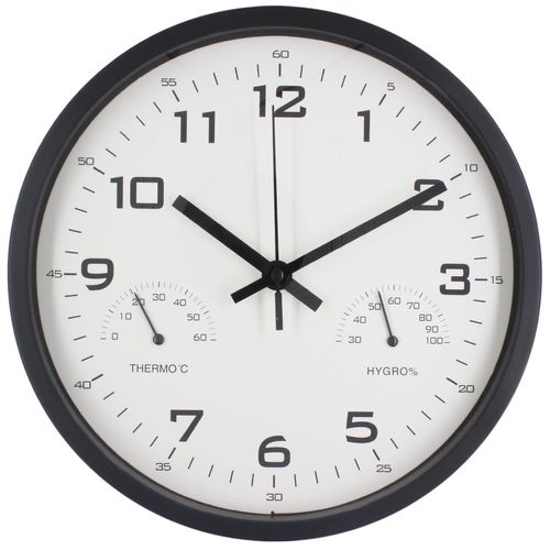 Relógio de Parede Redondo 25cm em Plástico Livon